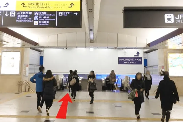 JR「大阪駅」からの道順2